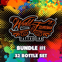 Краска World Famous Tattoo Ink 32 Bottle Color Set